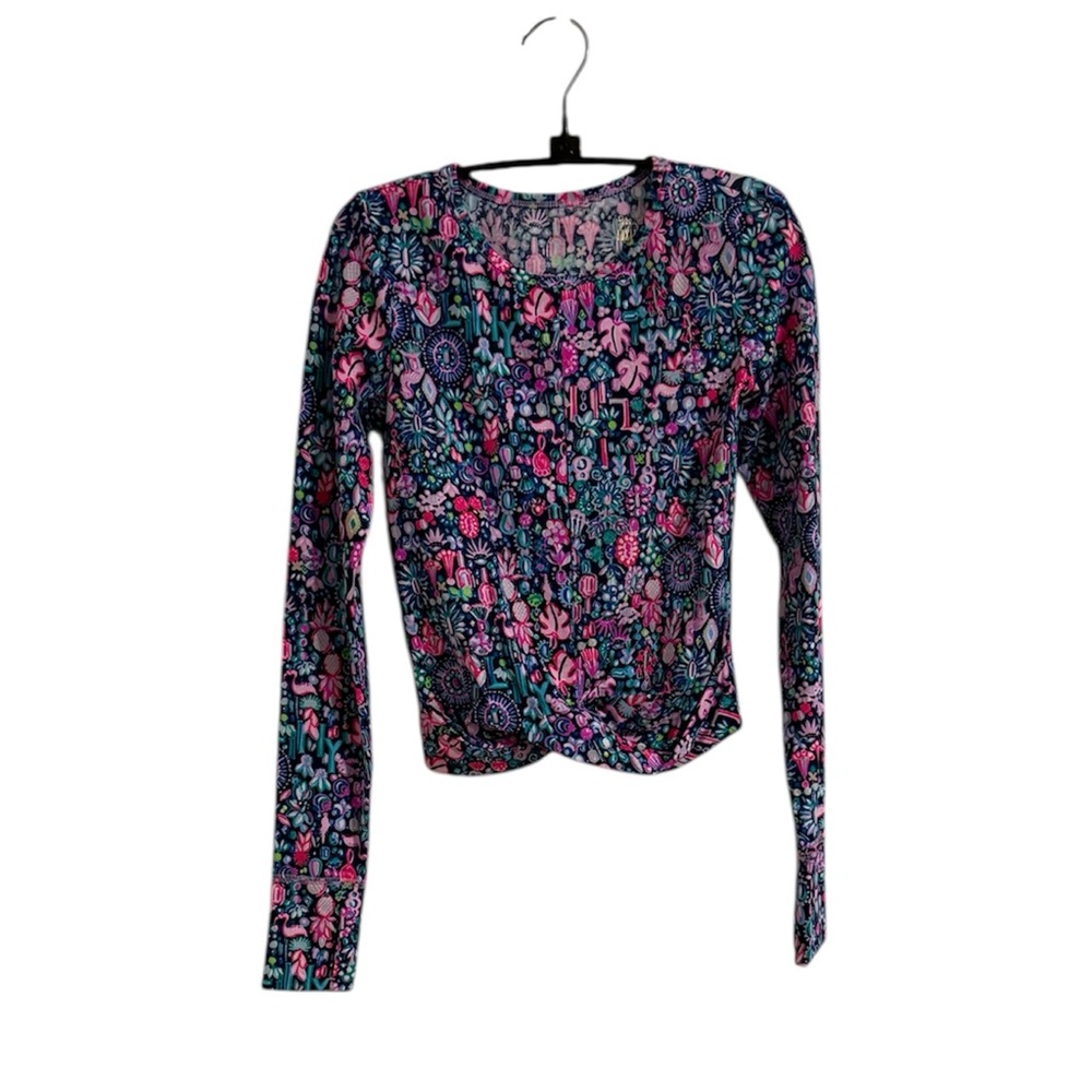 Lilly Pulitzer Long Sleeve Oden Top (Low Tide Navy - Jewely) (NWT) (Size: XXS)